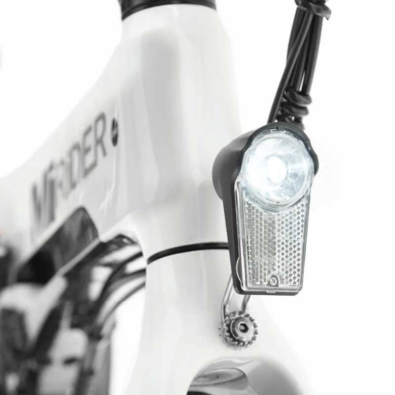 MiRider One Electric Folding Bike in White-13